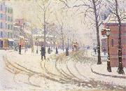 Paul Signac, Le Boulevard De Clichy La Neige